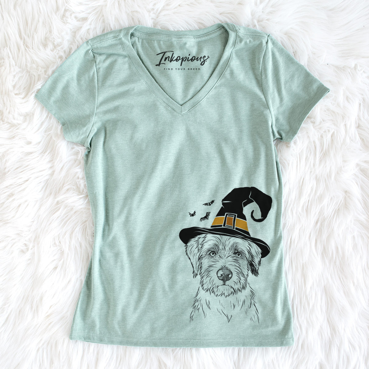 Witch Marek the Bernedoodle - Women&#39;s Perfect V-neck Shirt