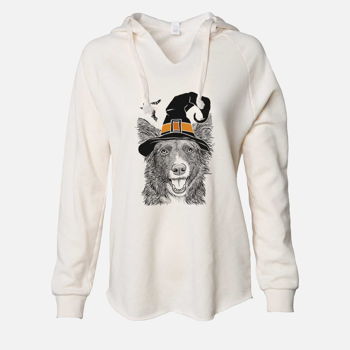 Witch Marti the Border Collie - Cali Wave Hooded Sweatshirt