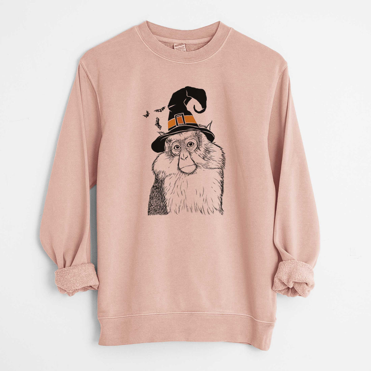 Witch Matata the Mona Monkey - Unisex Pigment Dyed Crew Sweatshirt