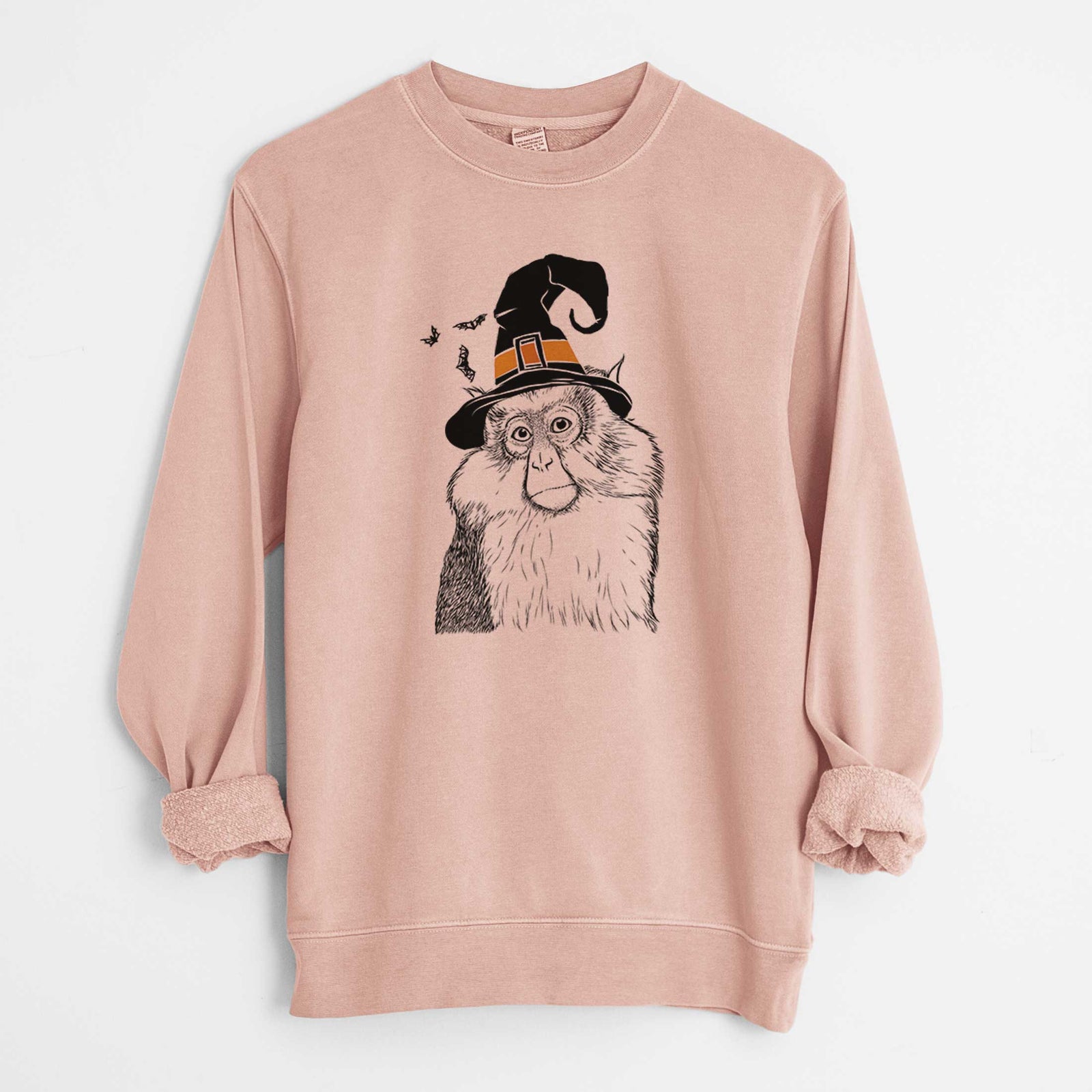 Witch Matata the Mona Monkey - Unisex Pigment Dyed Crew Sweatshirt