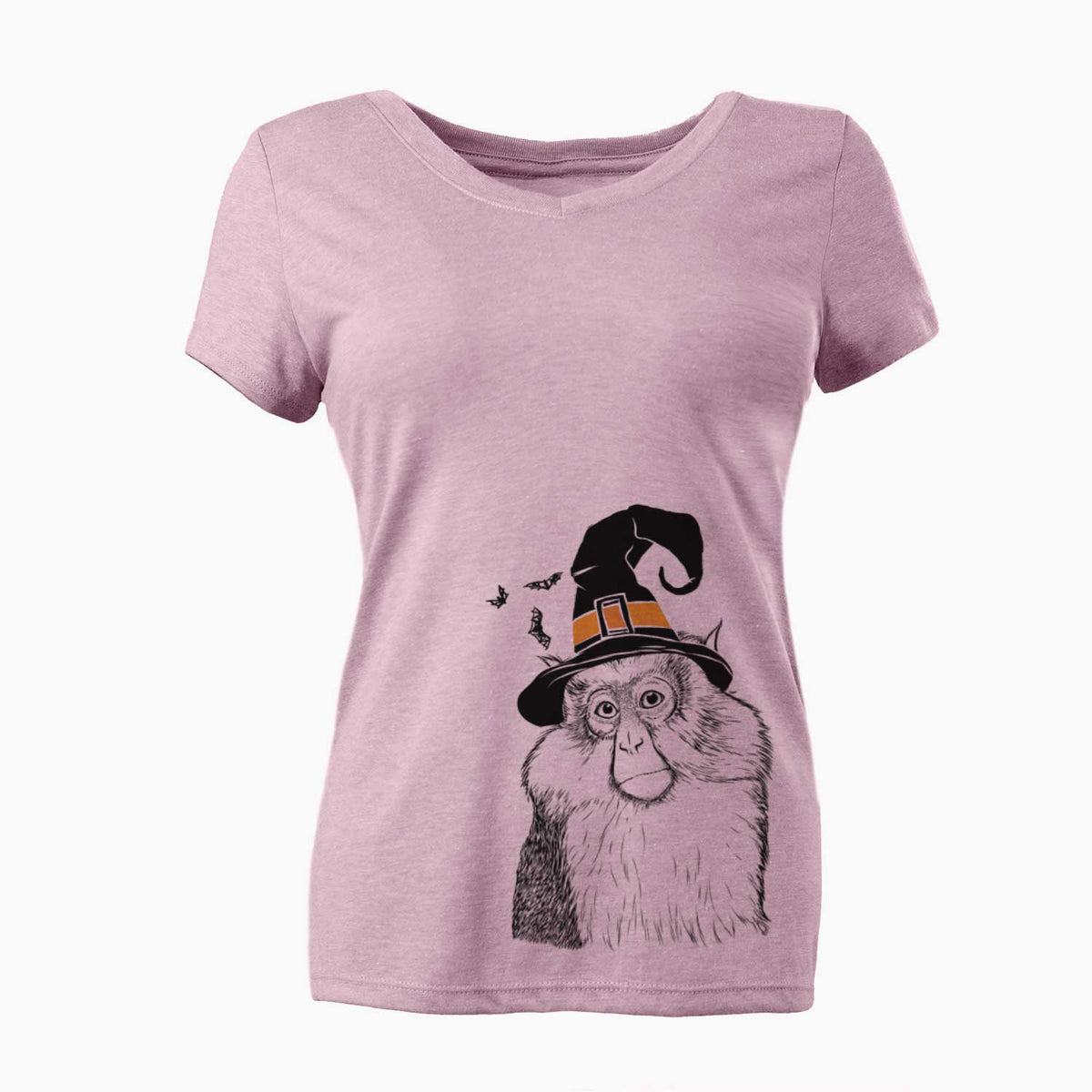 Witch Matata the Mona Monkey - Women's V-neck Shirt