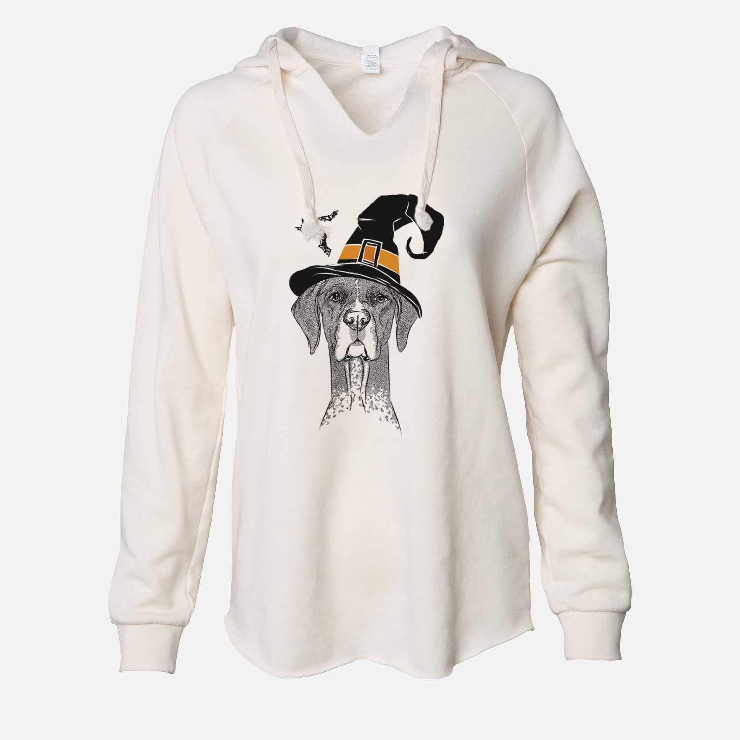 Witch Mattis the German Shorthaired Pointer - Cali Wave Hooded Sweatshirt