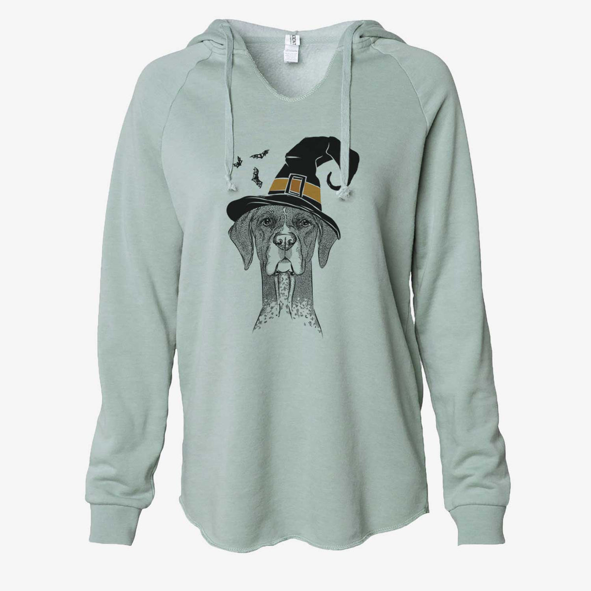 Witch Mattis the German Shorthaired Pointer - Cali Wave Hooded Sweatshirt