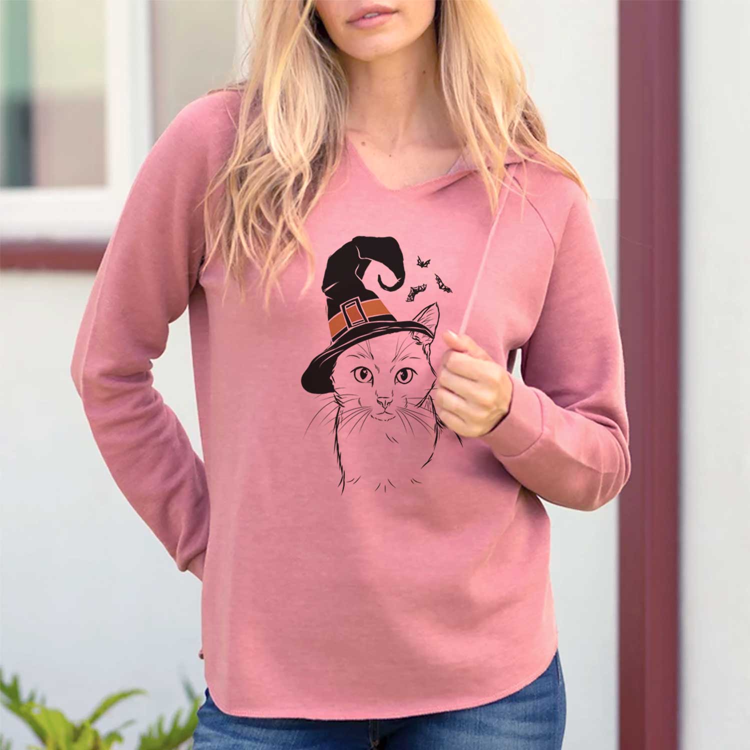 Witch Maverick the Cat - Cali Wave Hooded Sweatshirt