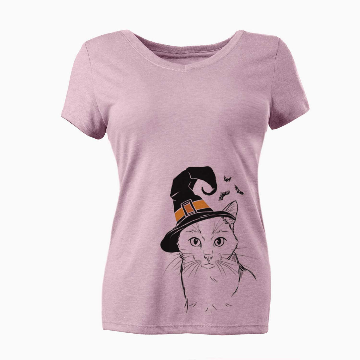 Witch Maverick the Cat - Women's V-neck Shirt