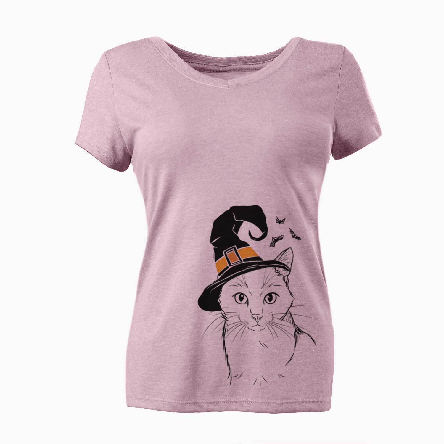Witch Maverick the Cat - Women's V-neck Shirt