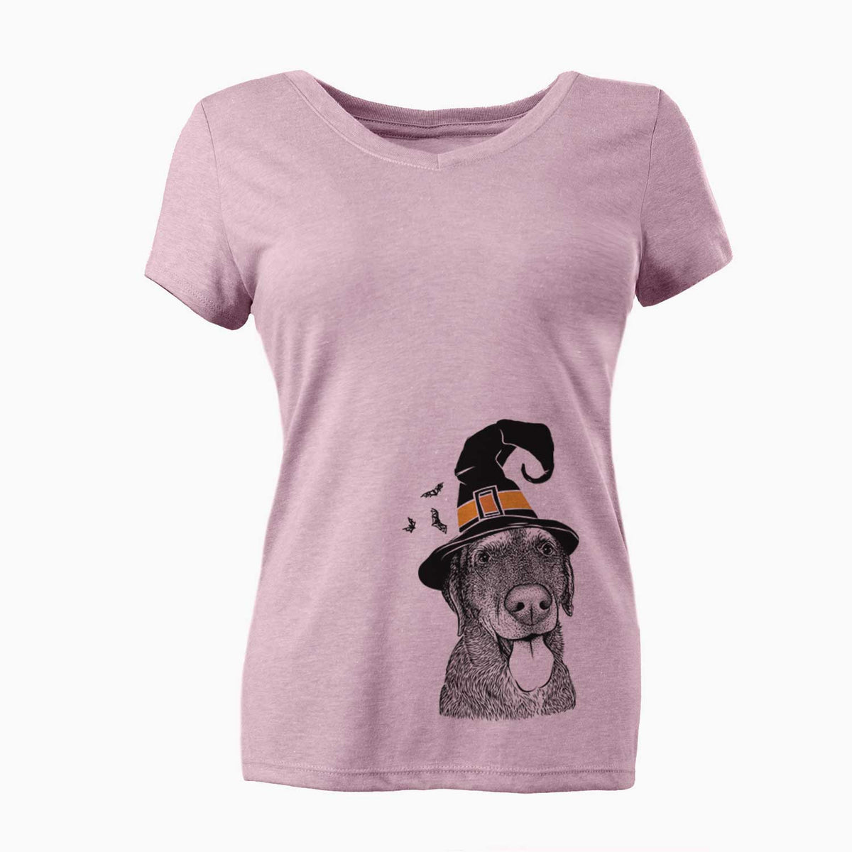 Witch Max the Labrador Retriever - Women's V-neck Shirt
