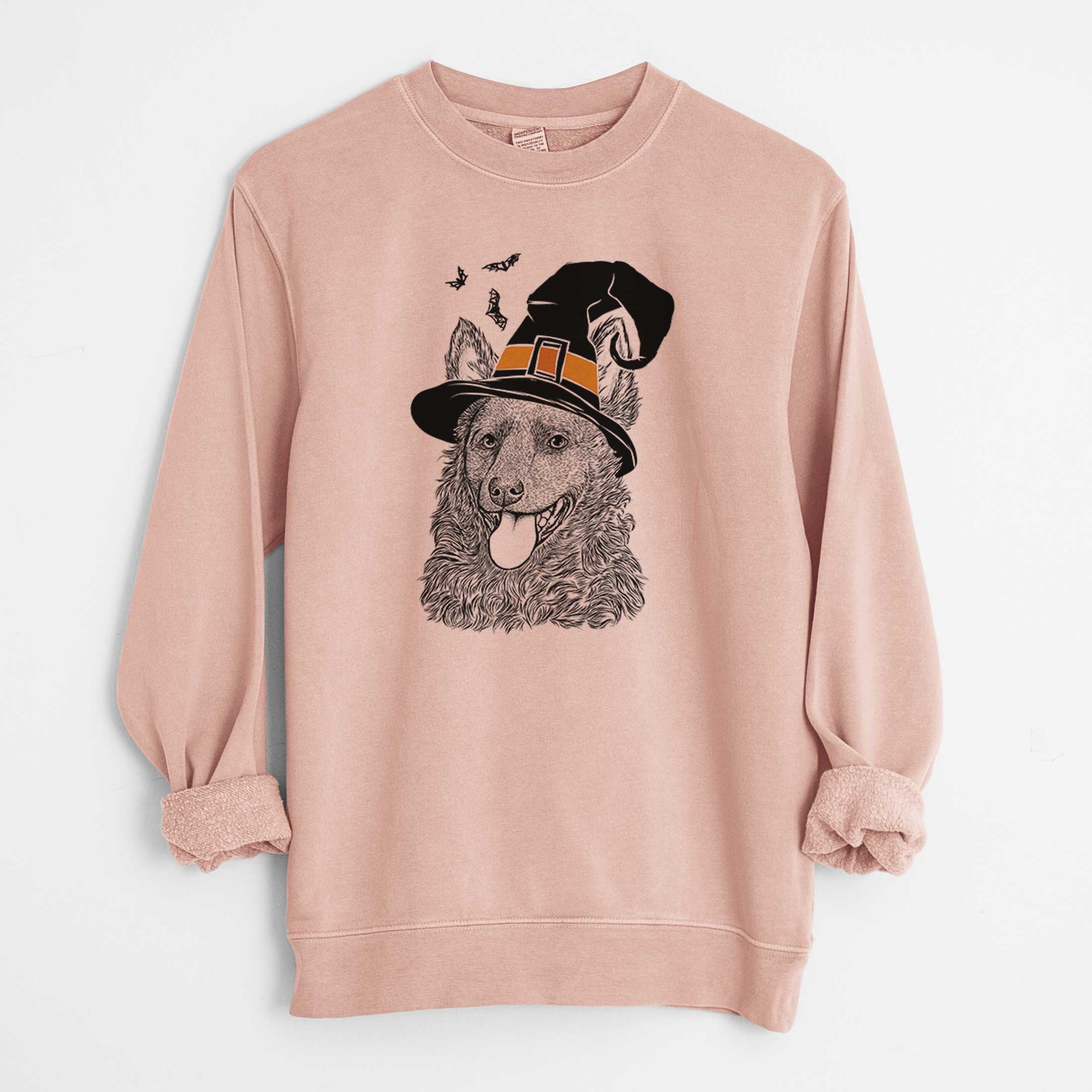 Witch Maximo the Mudi - Unisex Pigment Dyed Crew Sweatshirt