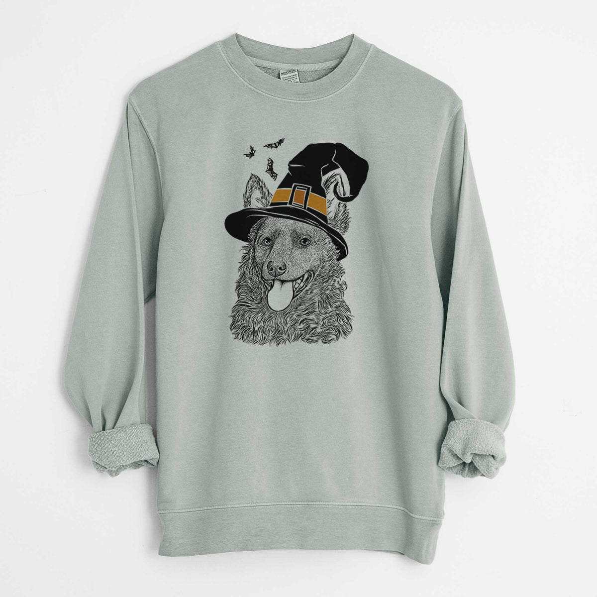 Witch Maximo the Mudi - Unisex Pigment Dyed Crew Sweatshirt