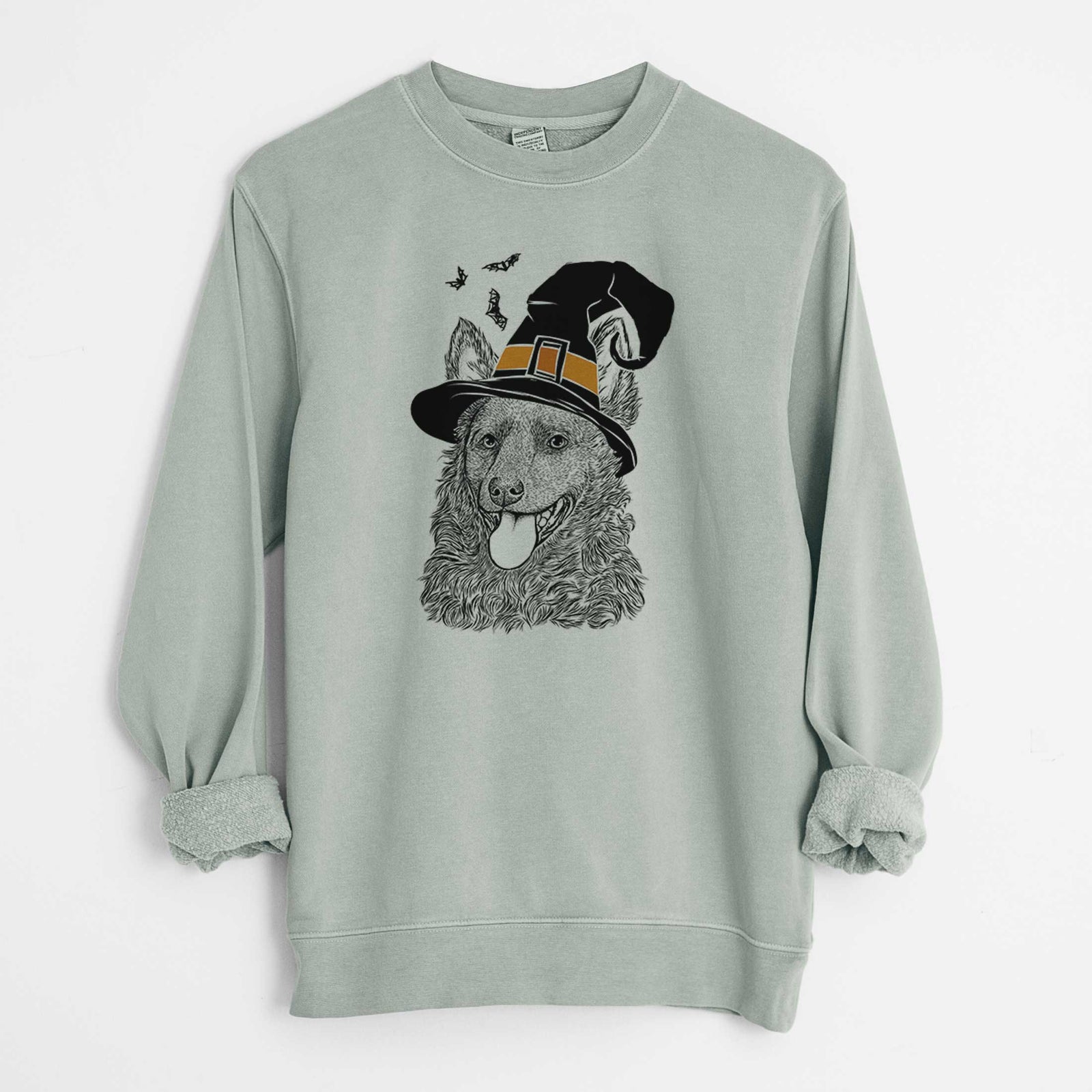 Witch Maximo the Mudi - Unisex Pigment Dyed Crew Sweatshirt