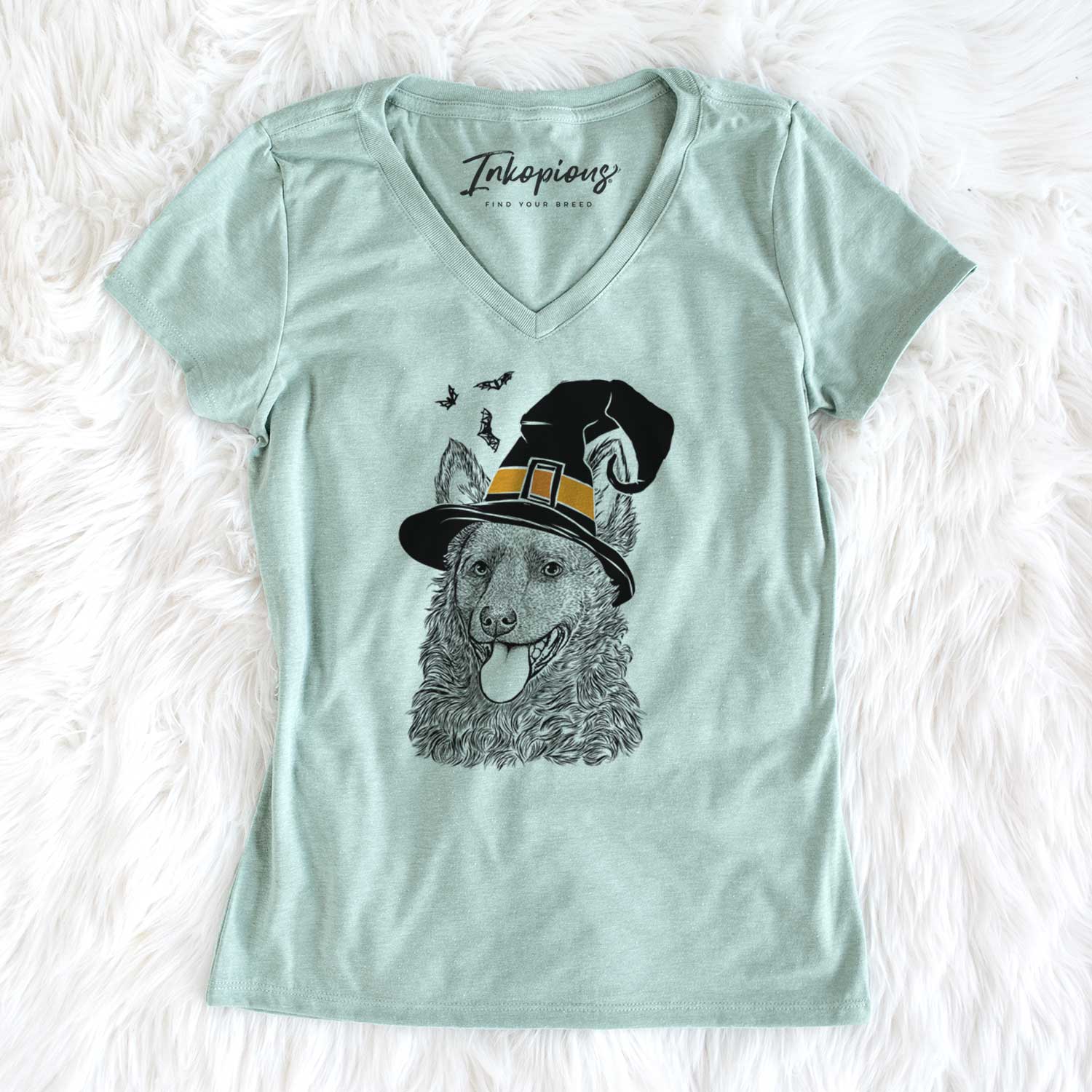 Witch Maximo the Mudi - Women's V-neck Shirt