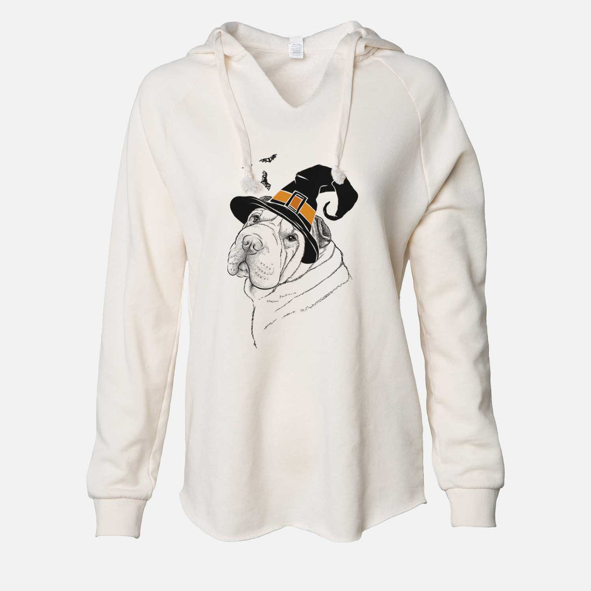 Witch Maximus the Shar Pei - Cali Wave Hooded Sweatshirt