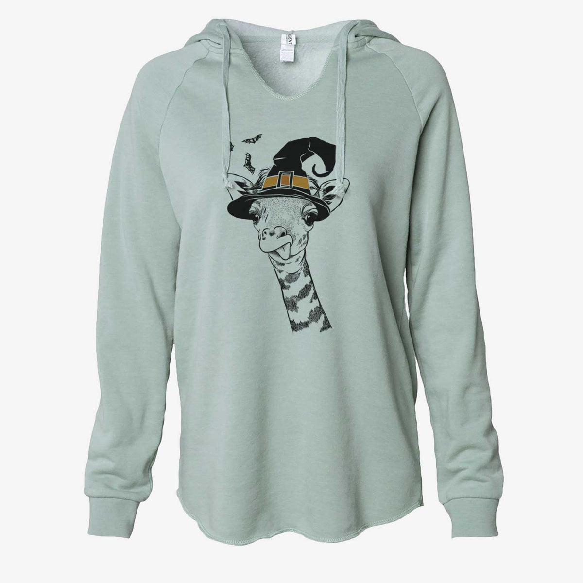 Witch Mel the Baby Giraffe - Cali Wave Hooded Sweatshirt