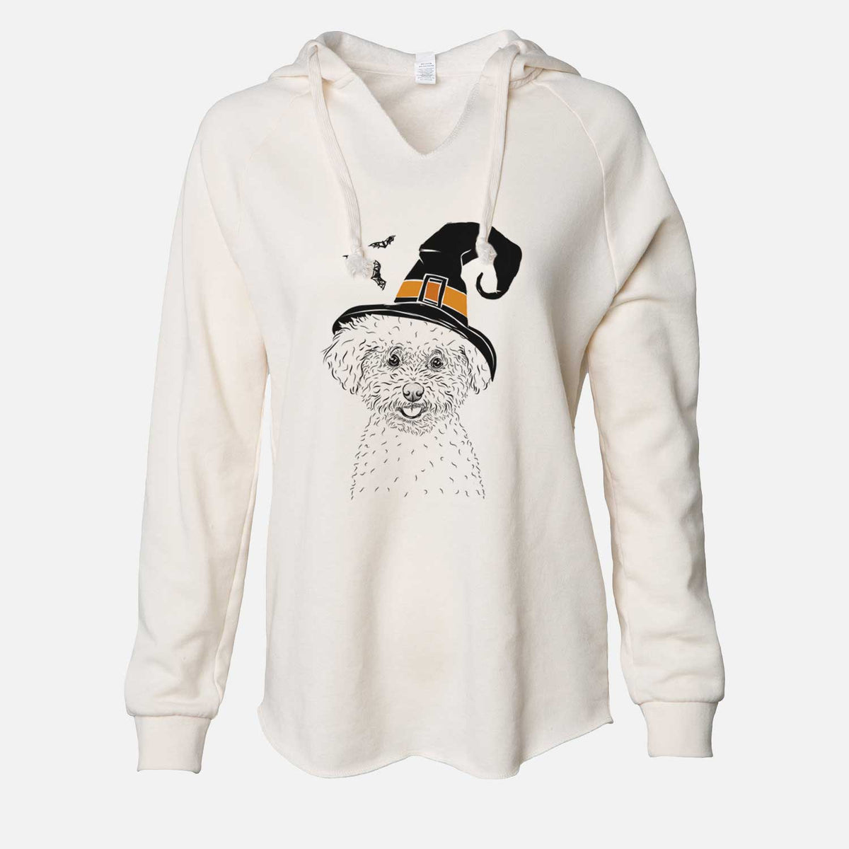 Witch Mickey the Bichon Frise - Cali Wave Hooded Sweatshirt