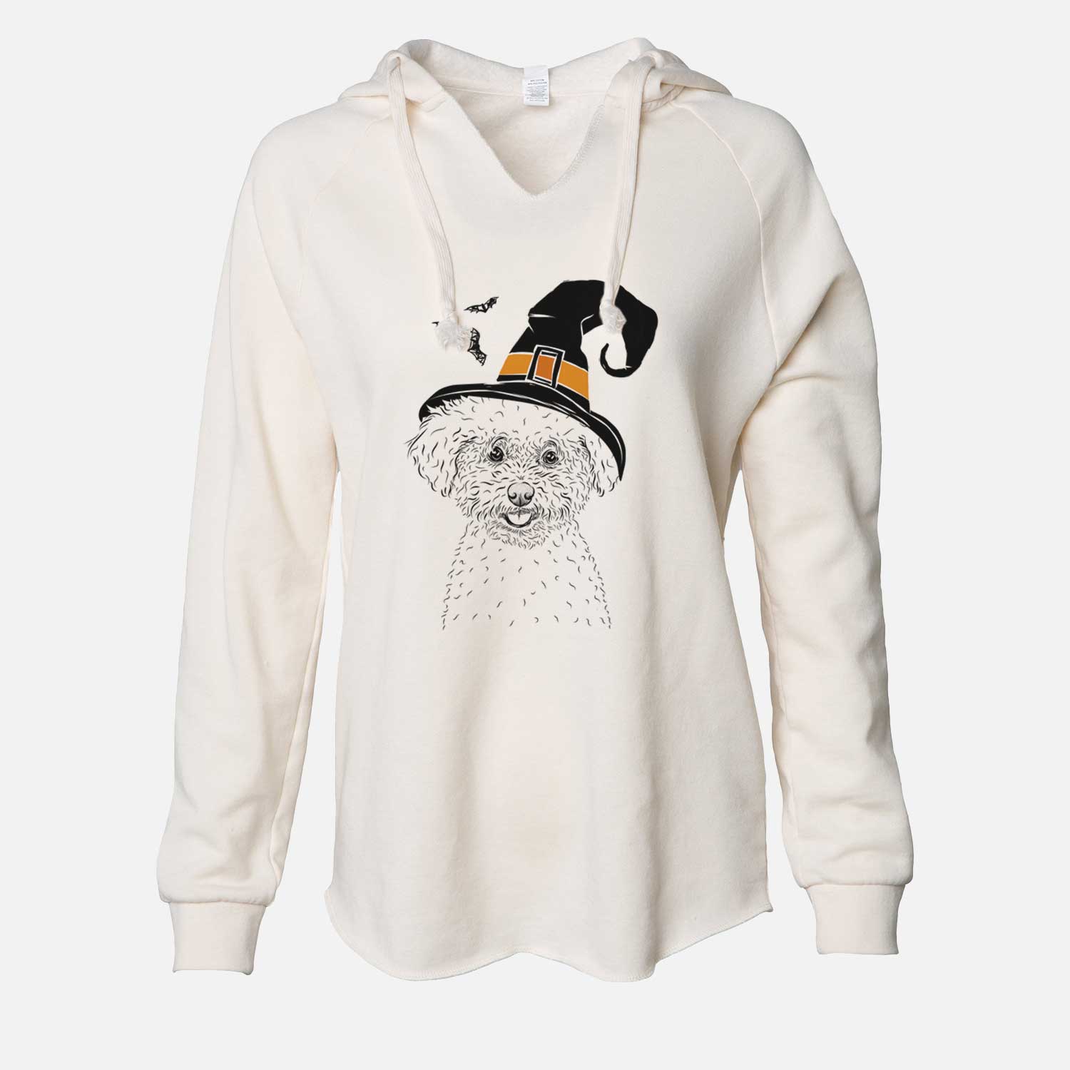 Witch Mickey the Bichon Frise - Cali Wave Hooded Sweatshirt