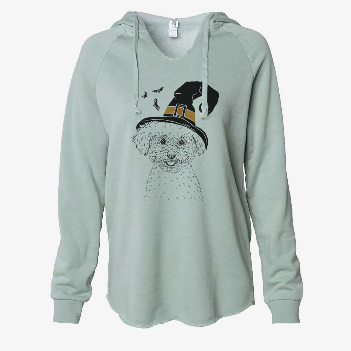 Witch Mickey the Bichon Frise - Cali Wave Hooded Sweatshirt