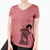 Witch Mikey the Boxador - Women's V-neck Shirt