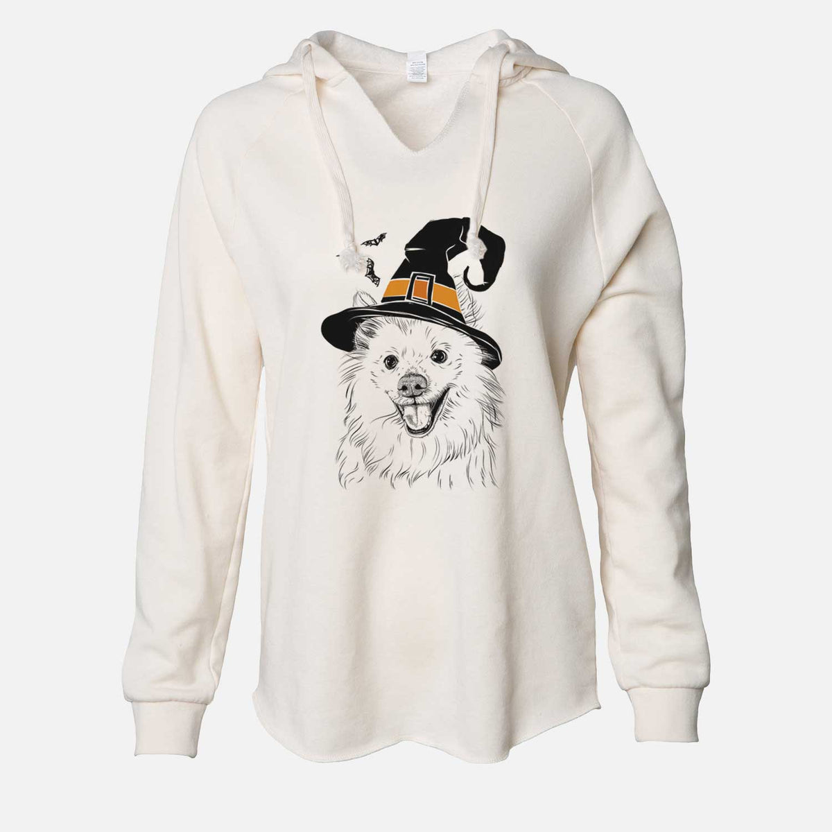 Witch Miki the American Eskimo - Cali Wave Hooded Sweatshirt