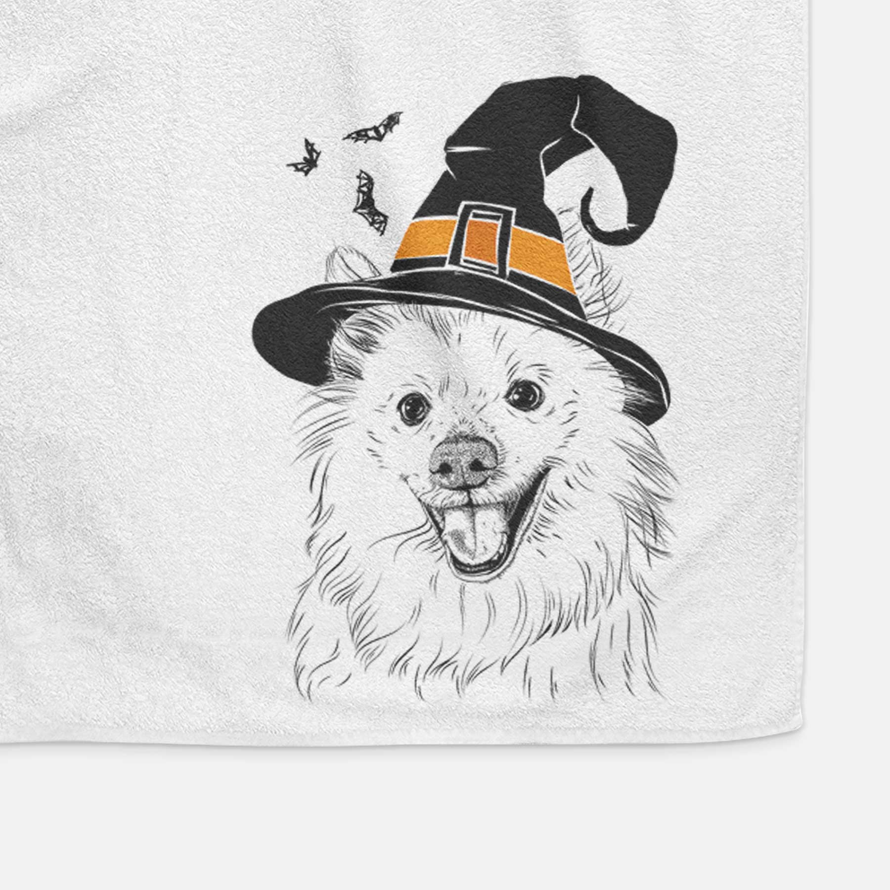 Miki the American Eskimo Decorative Hand Towel