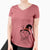 Witch Mila the Mixed Breed - Women's V-neck Shirt