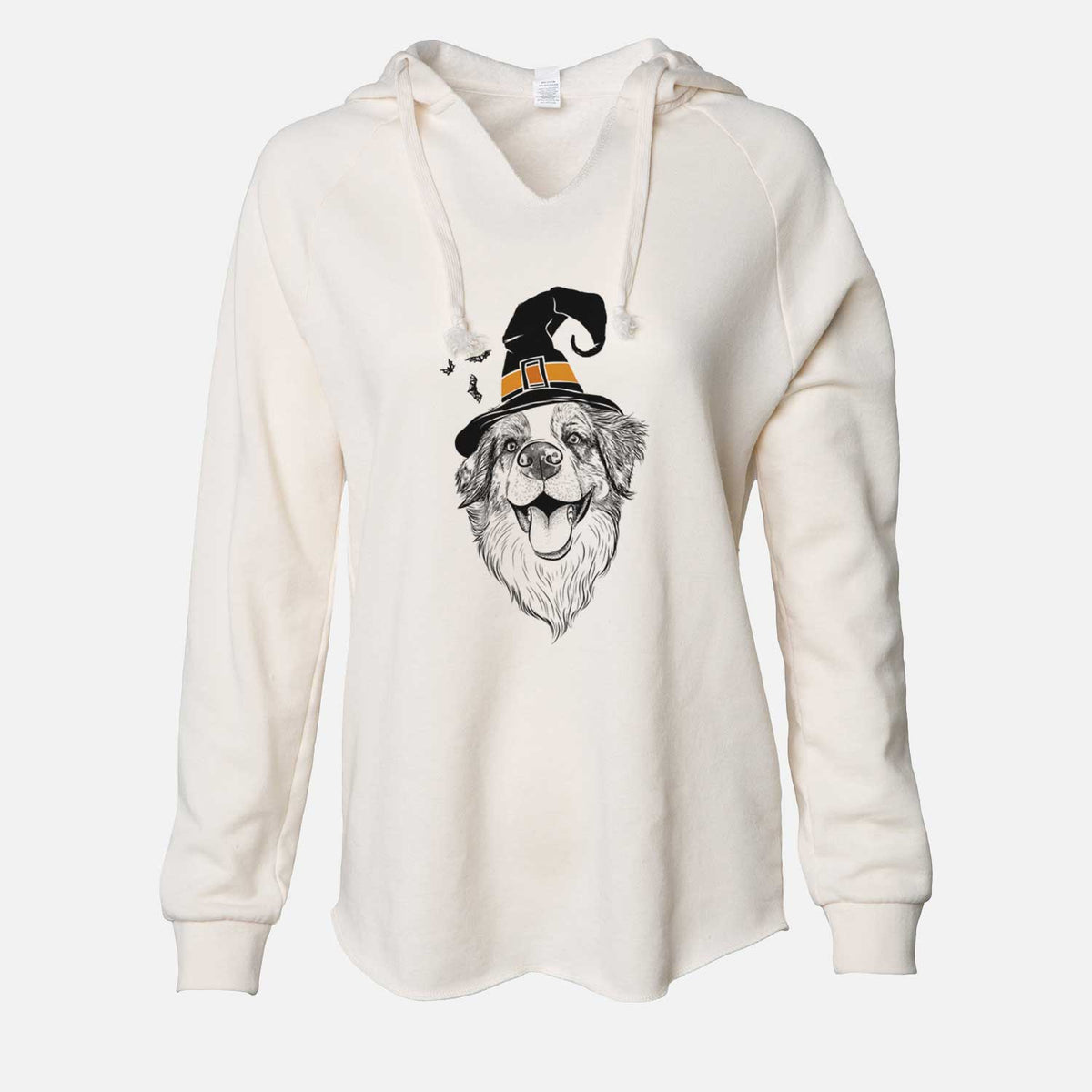 Witch Mila the Australian Shepherd - Cali Wave Hooded Sweatshirt