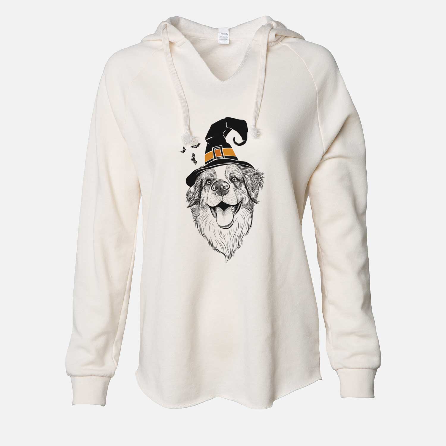 Witch Mila the Australian Shepherd - Cali Wave Hooded Sweatshirt