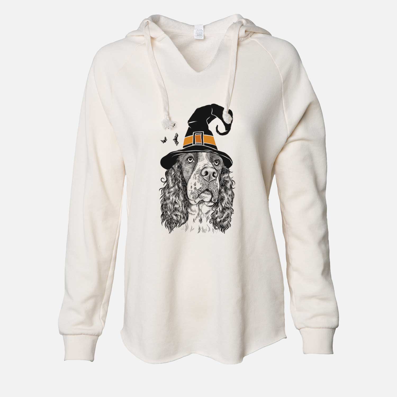 Witch Millie Mae the English Springer Spaniel - Cali Wave Hooded Sweatshirt