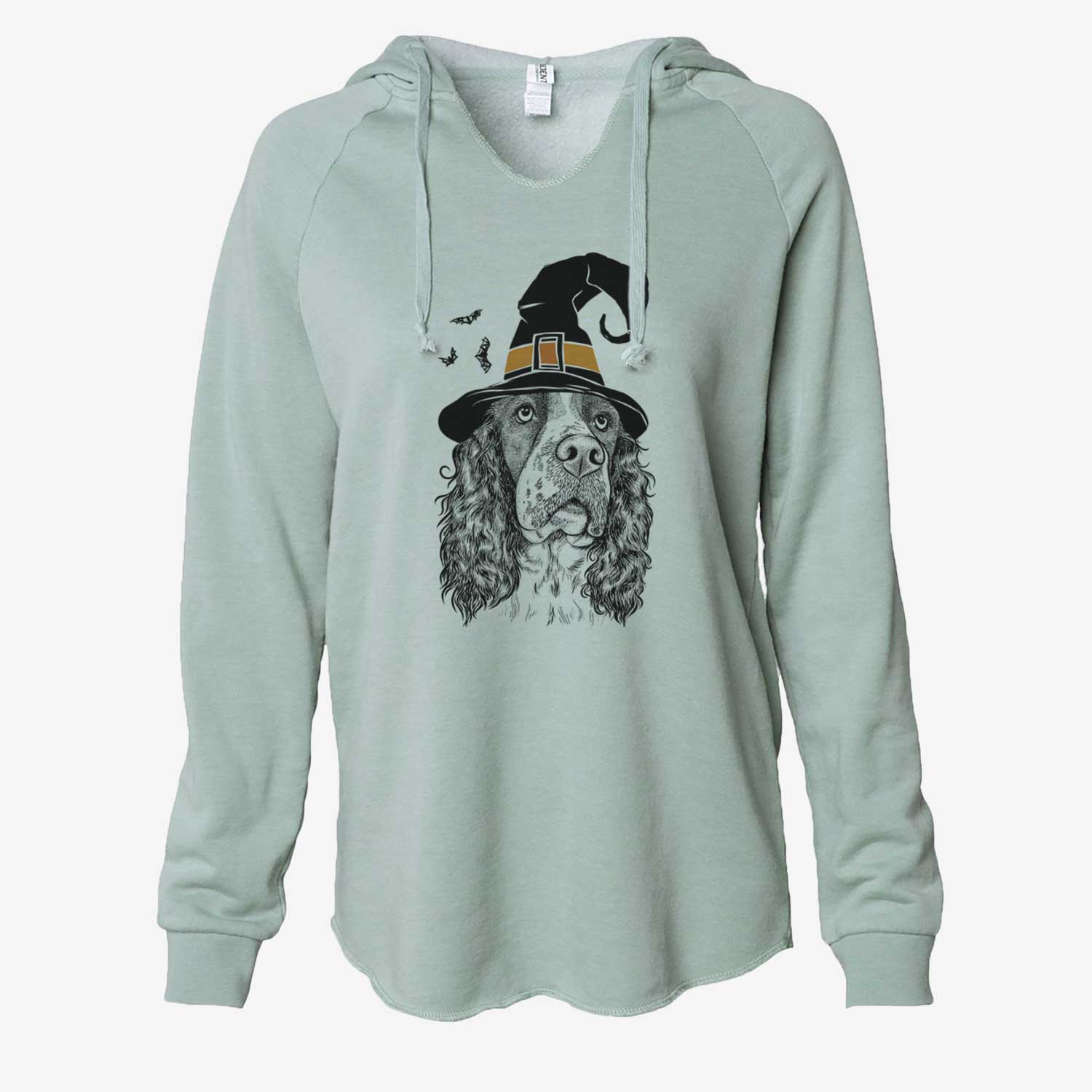 Witch Millie Mae the English Springer Spaniel - Cali Wave Hooded Sweatshirt