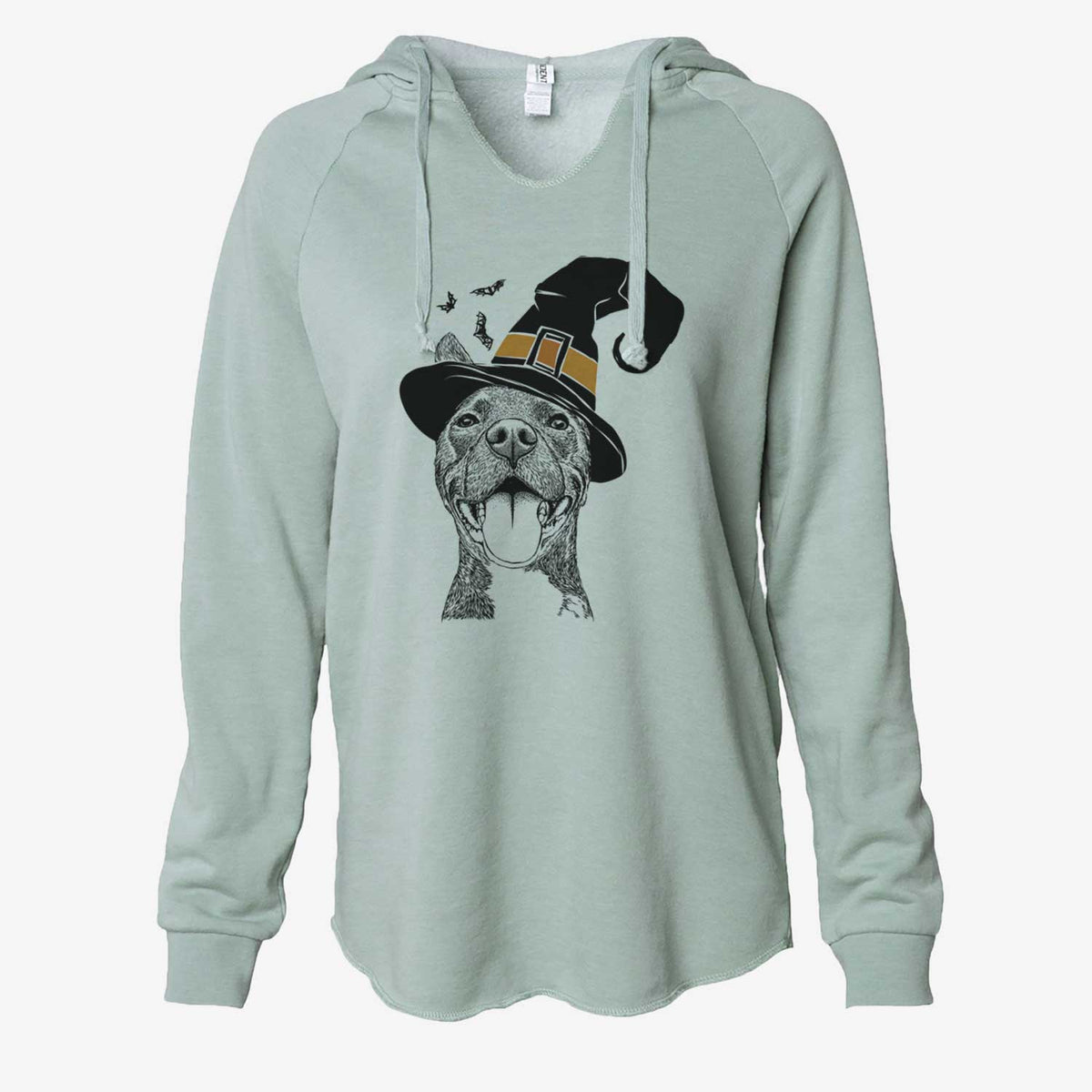 Witch Milo the Pitbull Mix - Cali Wave Hooded Sweatshirt