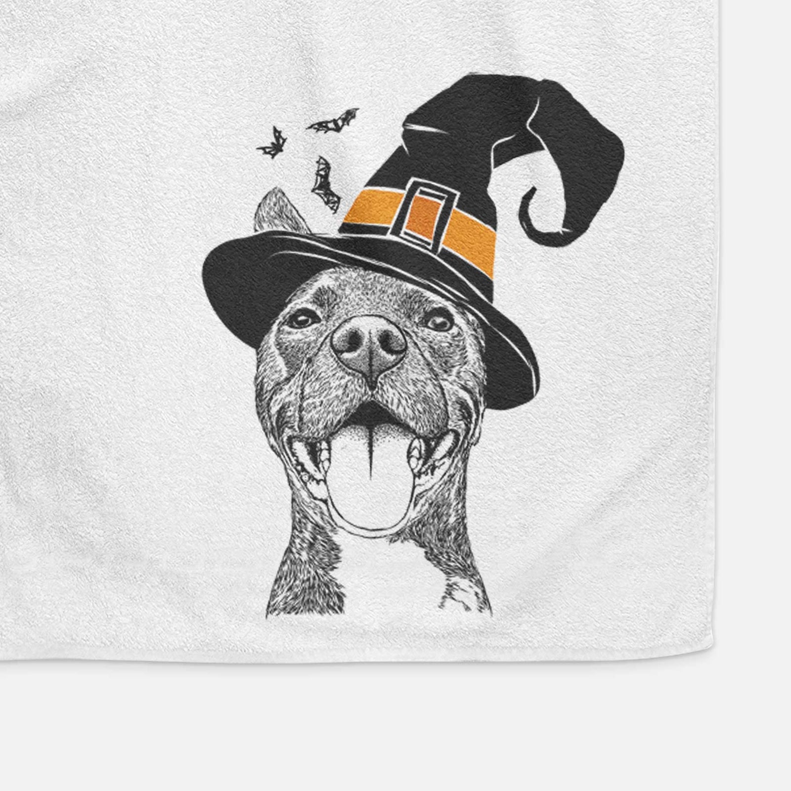 Milo the Pitbull Mix Decorative Hand Towel