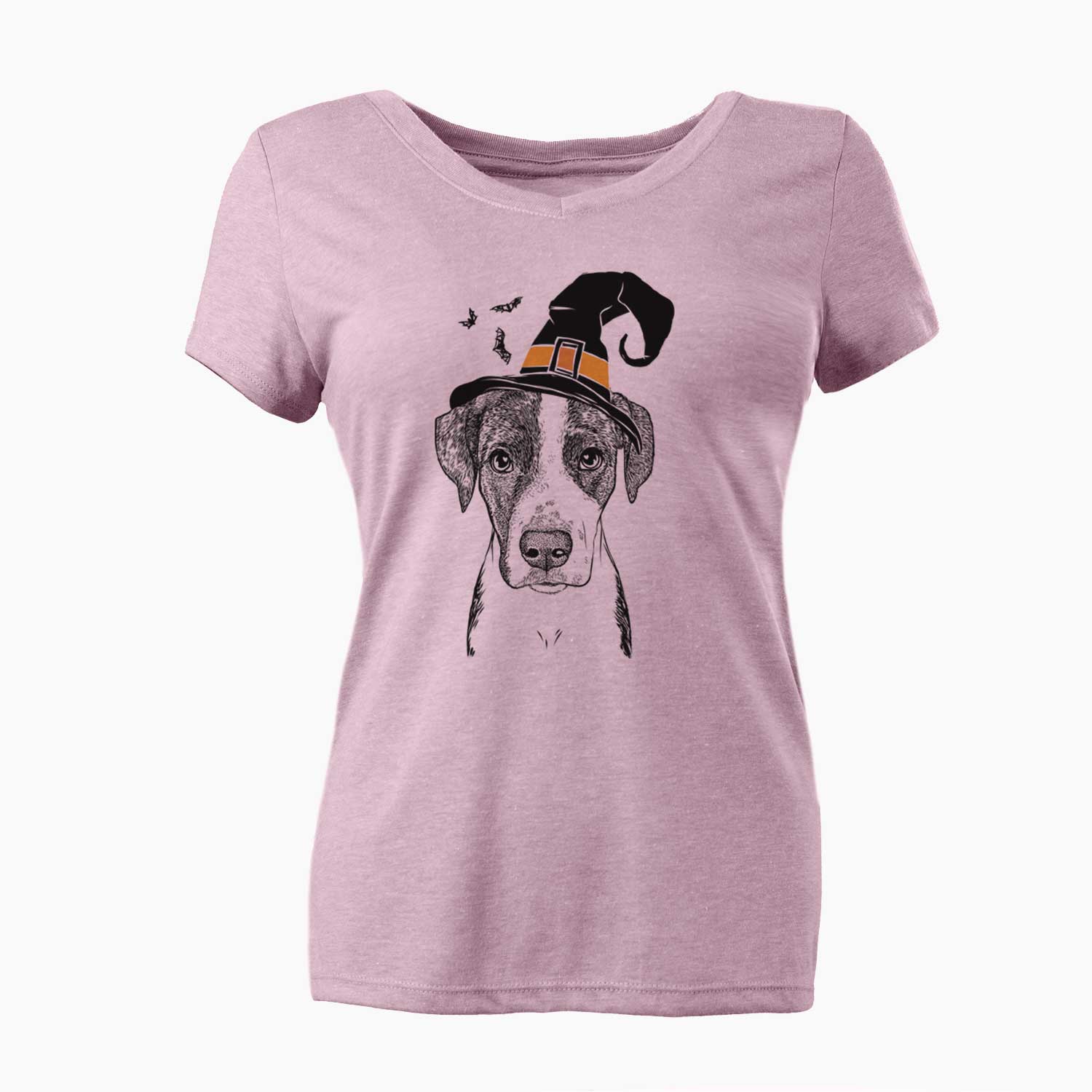Witch Milo the Mixed Breed - Women's V-neck Shirt