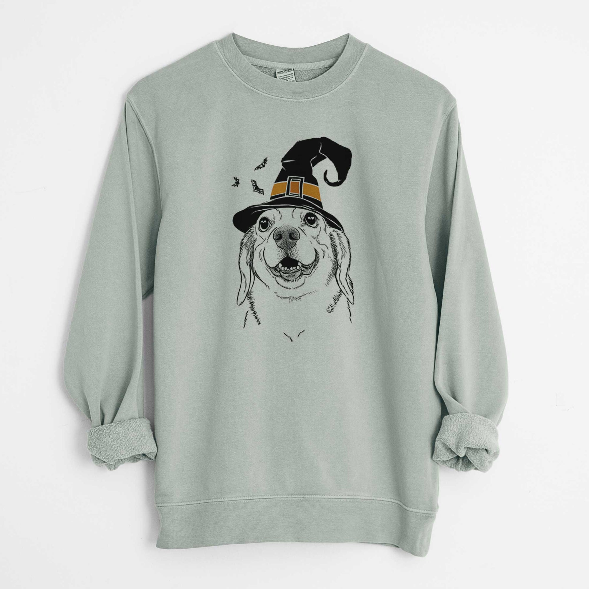 Witch Minnie the Corgle - Unisex Pigment Dyed Crew Sweatshirt