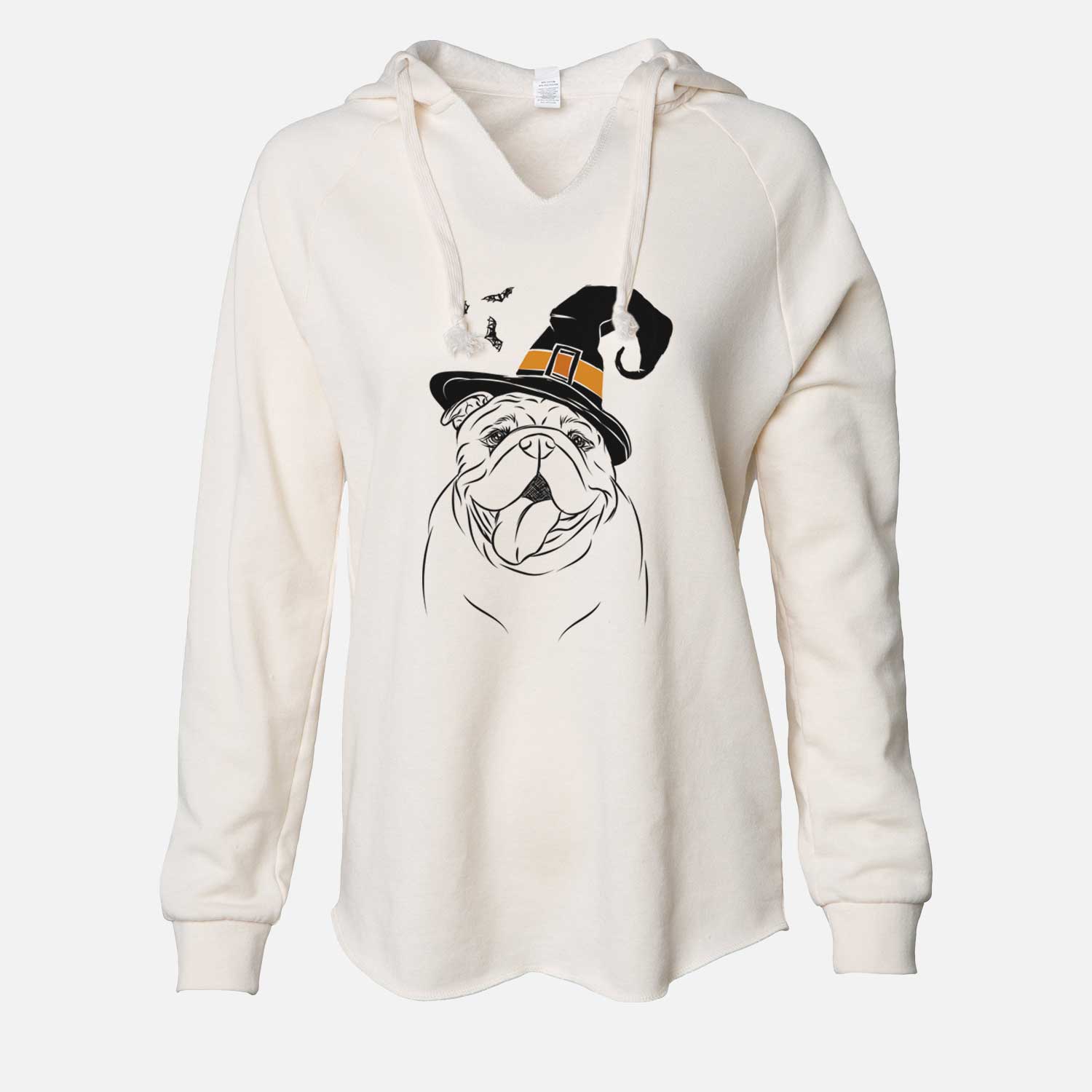 Witch Missy Moo the English Bulldog - Cali Wave Hooded Sweatshirt