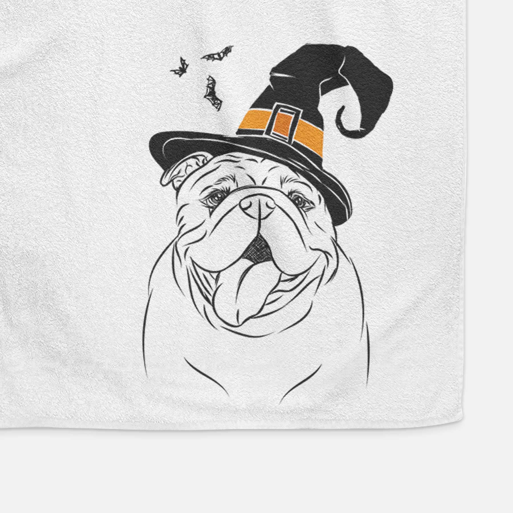 Missy Moo the English Bulldog Decorative Hand Towel