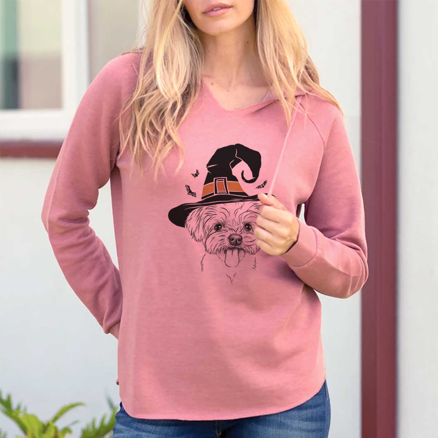 Witch Mochi the Maltese - Cali Wave Hooded Sweatshirt