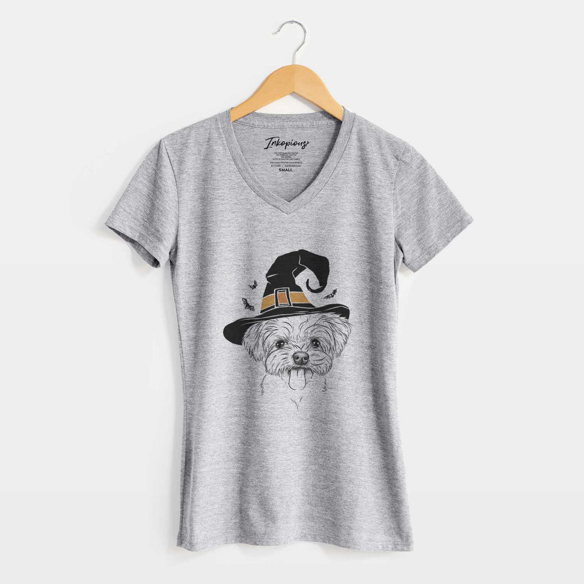 Witch Mochi the Maltese - Women's V-neck Shirt