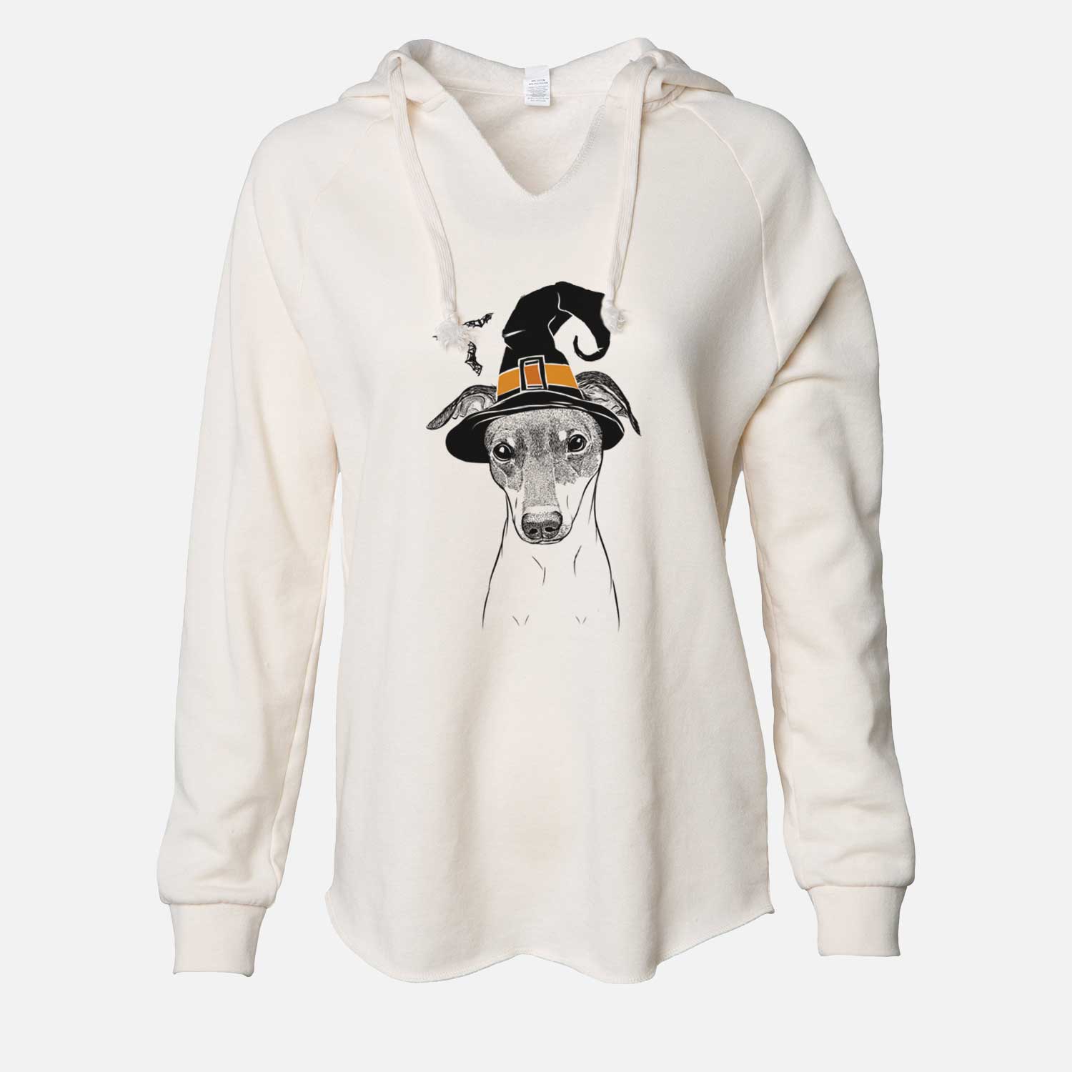 Witch Momo the Japanese Terrier - Cali Wave Hooded Sweatshirt