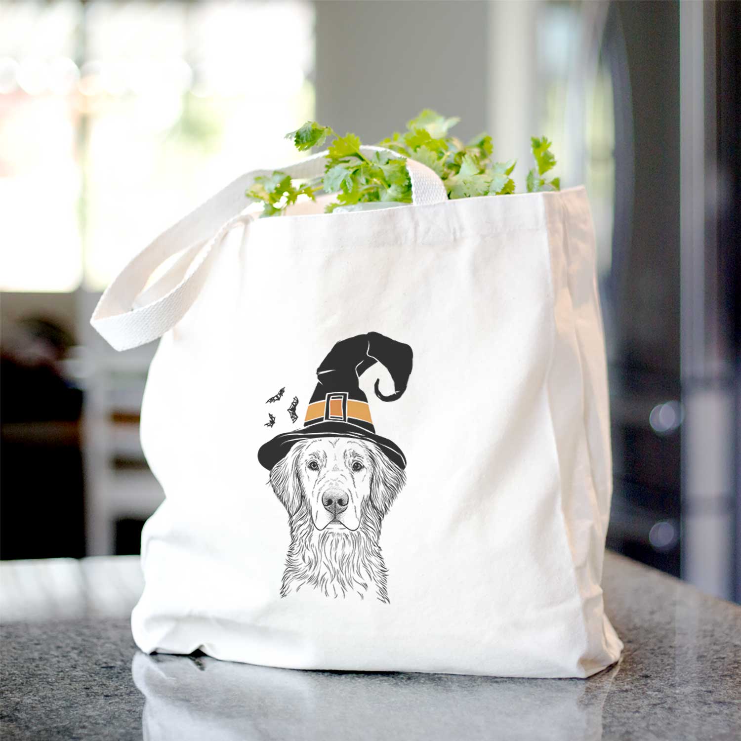 Moose the Field Golden Retriever - Tote Bag