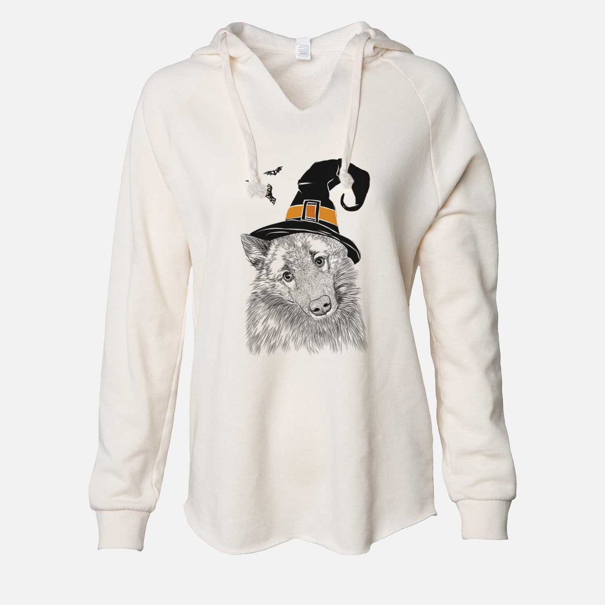 Witch Mr. Maverick the Keeshond - Cali Wave Hooded Sweatshirt