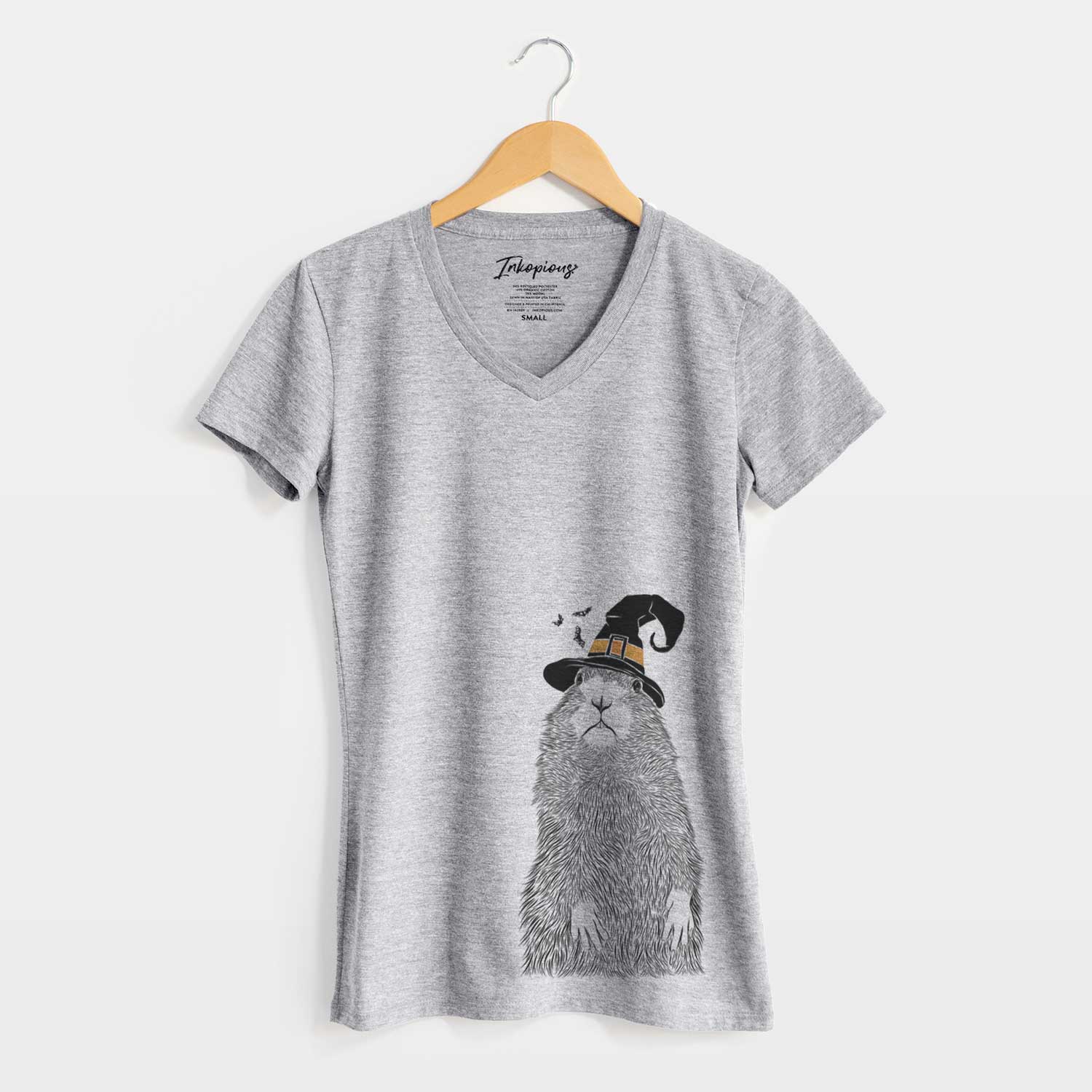 Witch Mr. Otis the Prairie Dog - Women's V-neck Shirt