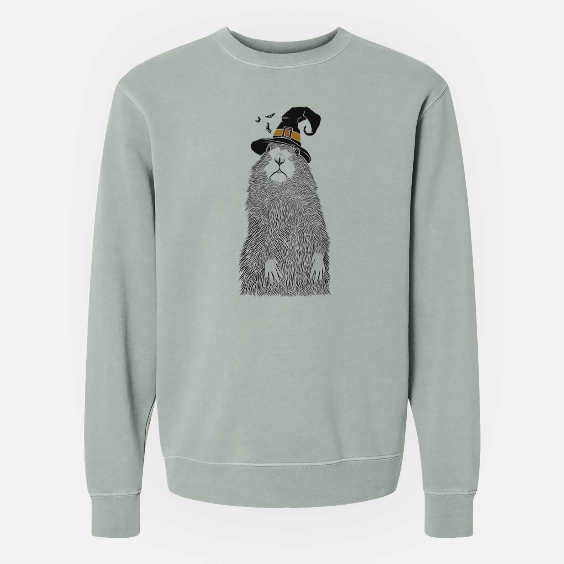 Witch Mr. Otis the Prairie Dog - Unisex Pigment Dyed Crew Sweatshirt