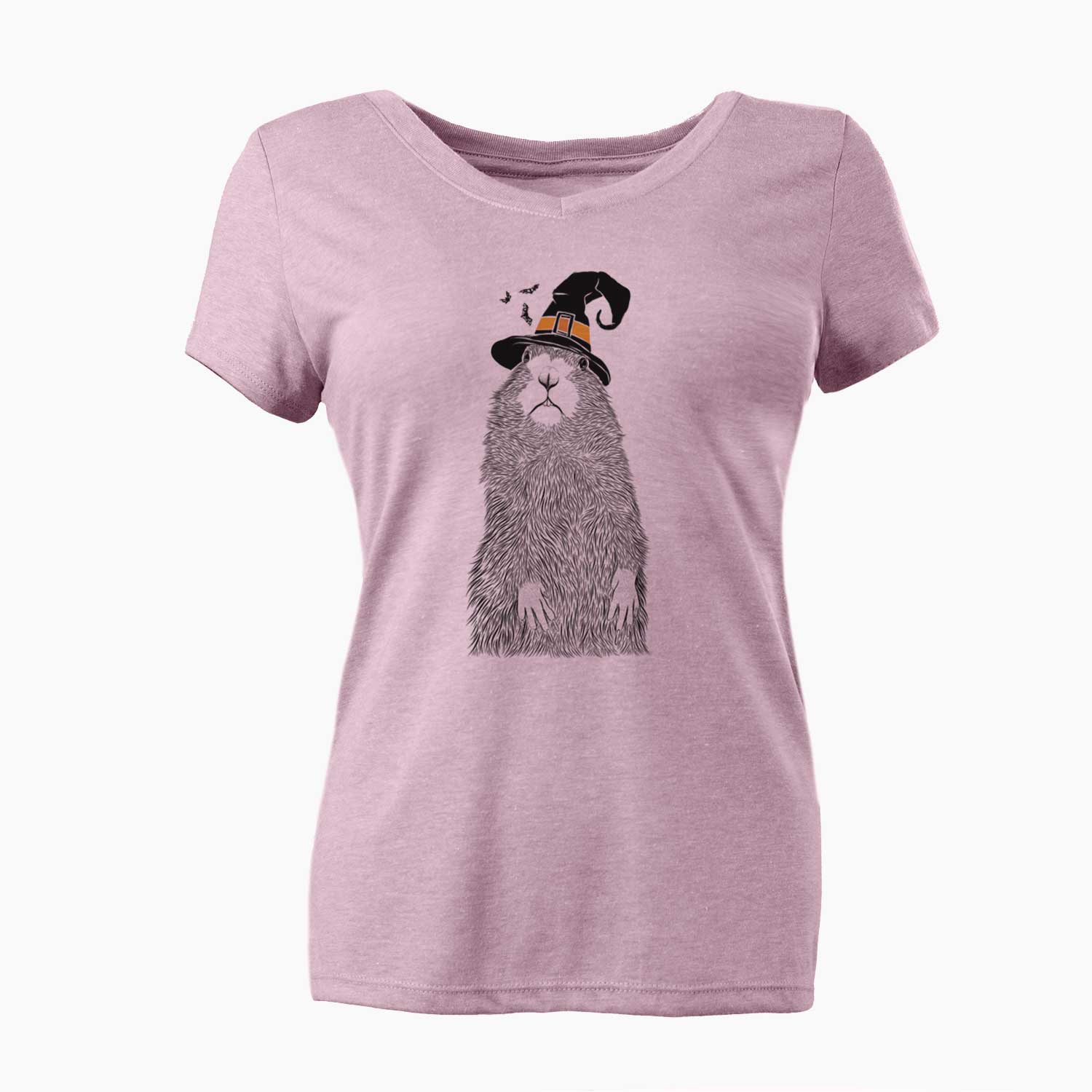 Witch Mr. Otis the Prairie Dog - Women's V-neck Shirt