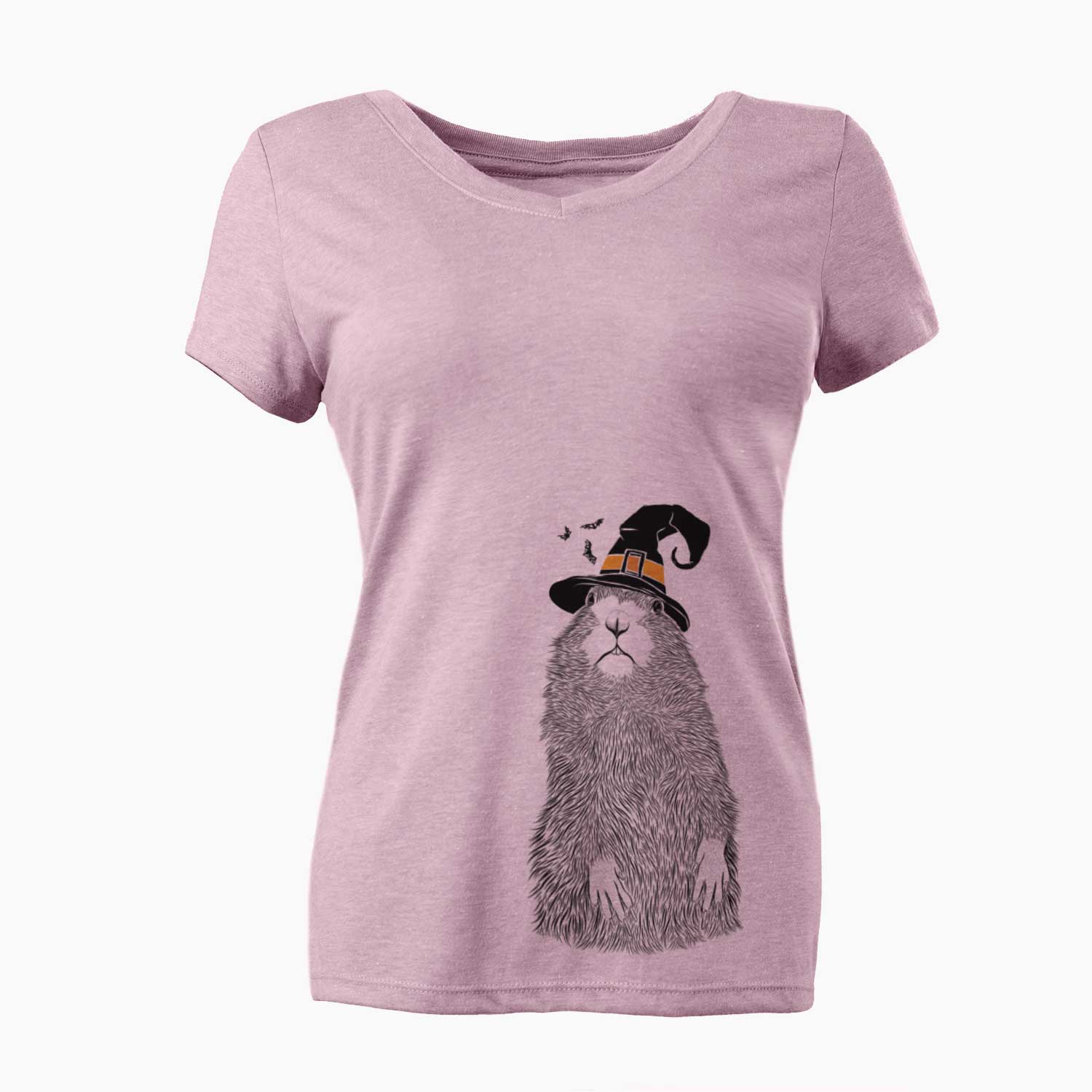 Witch Mr. Otis the Prairie Dog - Women's V-neck Shirt