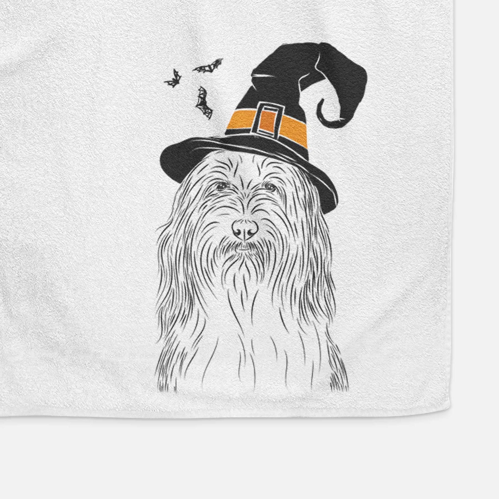 Murray the Bearded Collie Decorative Hand Towel