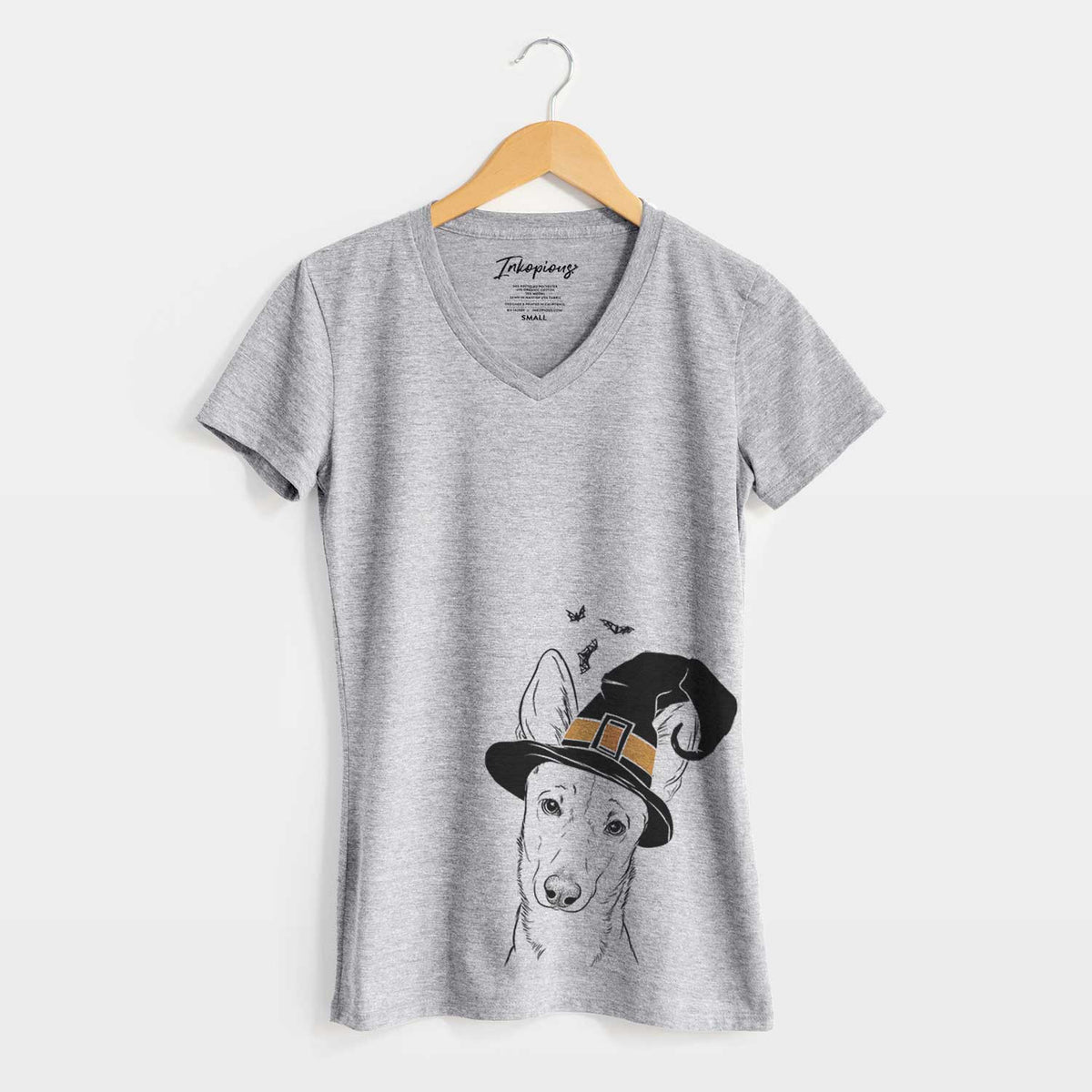 Witch Nala the Carolina Dog - Women's V-neck Shirt
