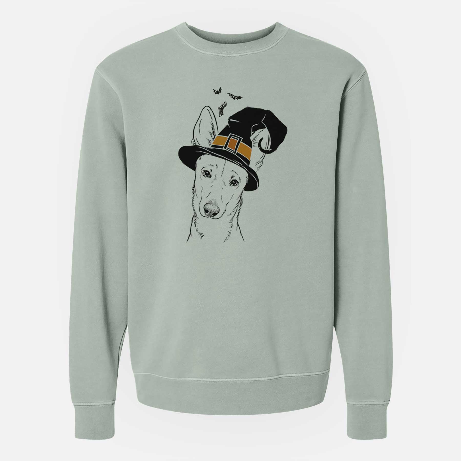 Witch Nala the Carolina Dog - Unisex Pigment Dyed Crew Sweatshirt