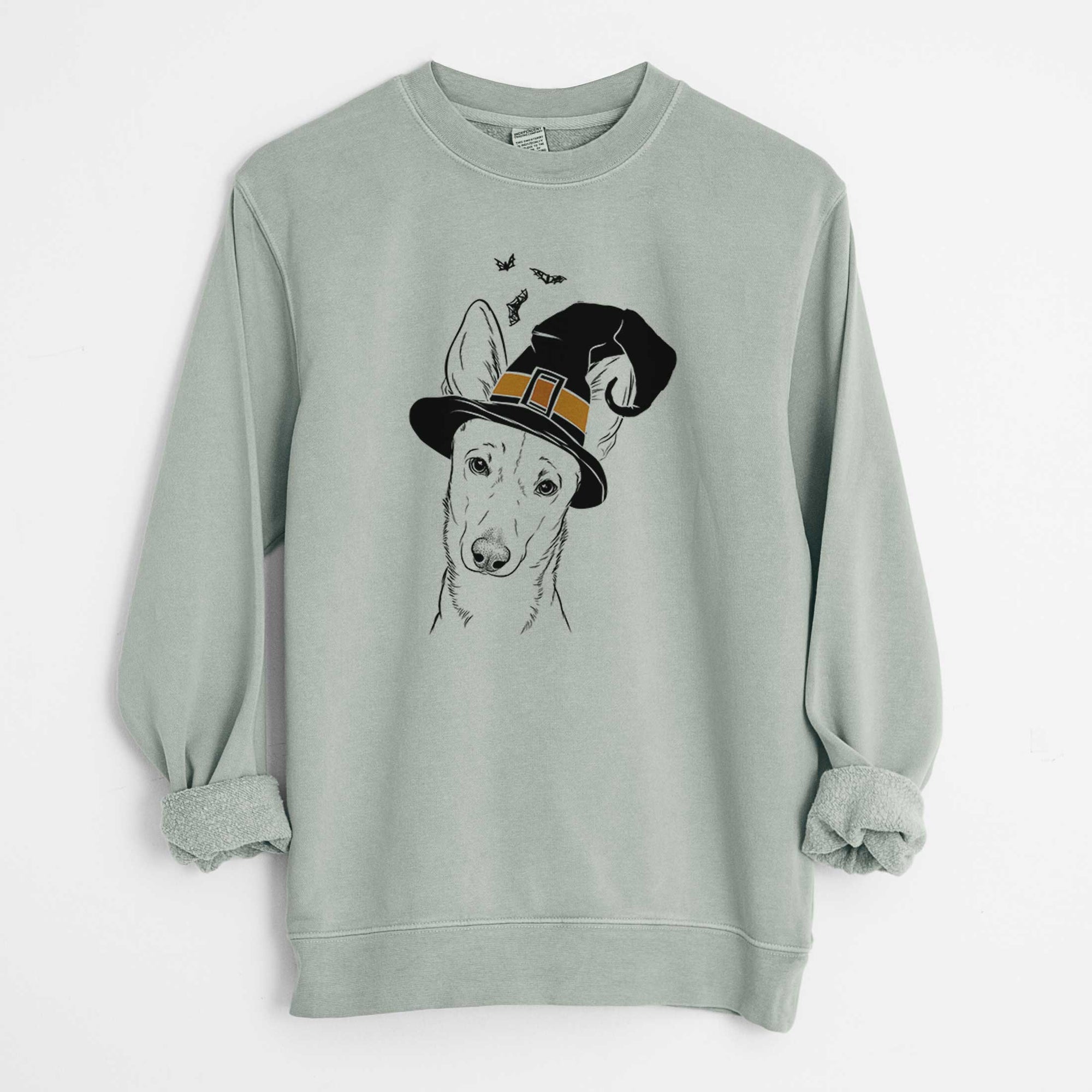 Witch Nala the Carolina Dog - Unisex Pigment Dyed Crew Sweatshirt