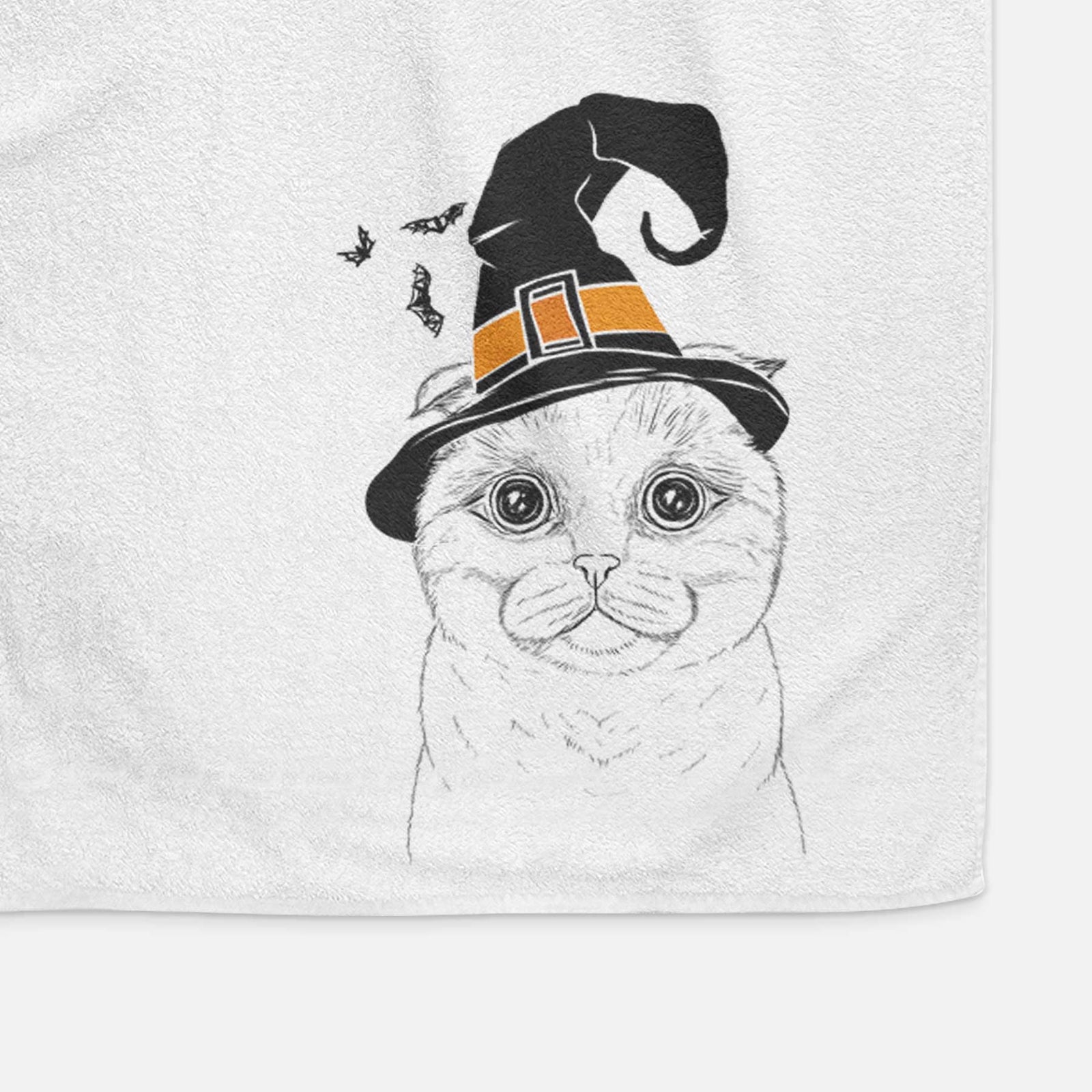 Neko the Scottish Fold Cat Decorative Hand Towel