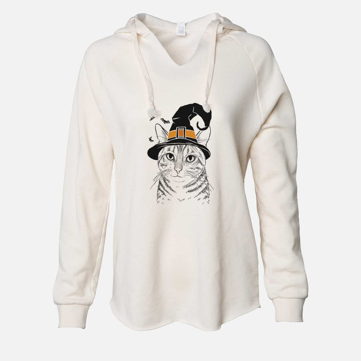 Witch Nell the Tabby Cat - Cali Wave Hooded Sweatshirt