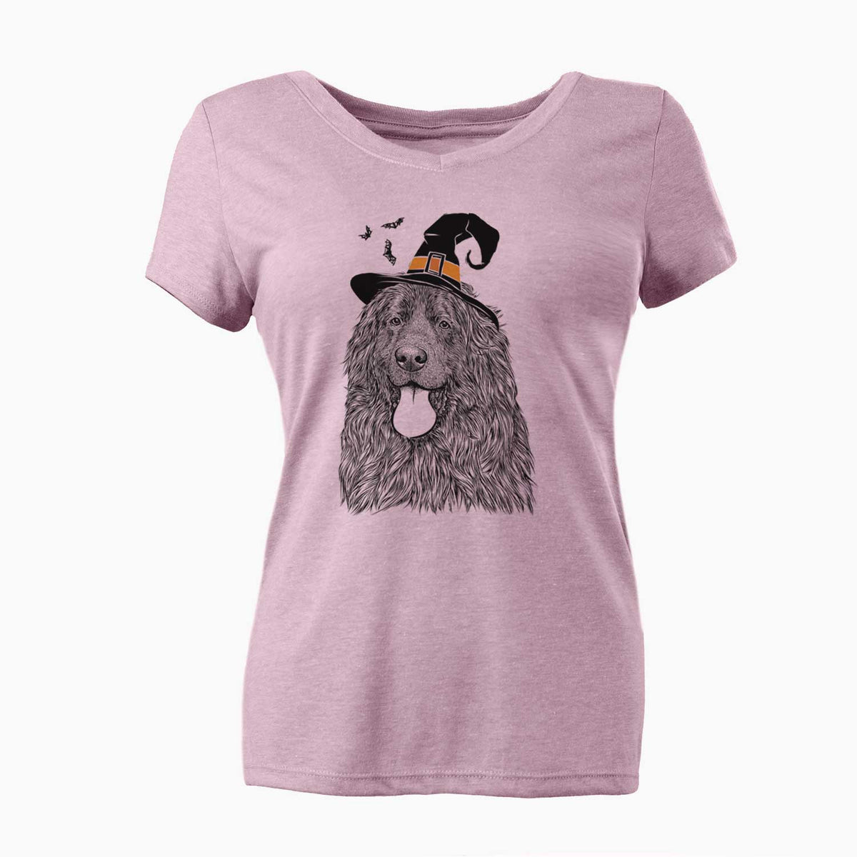 Witch Neptune the Newfoundland - Women's V-neck Shirt